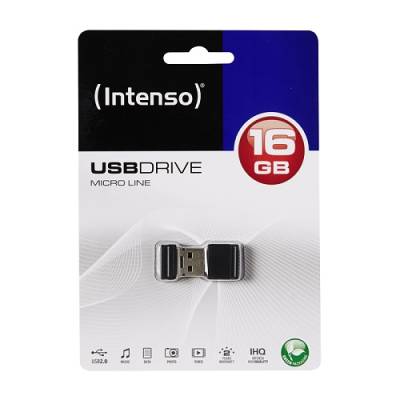 USB 2.0 Flash drive  16GB INTENSO Micro Line - crni