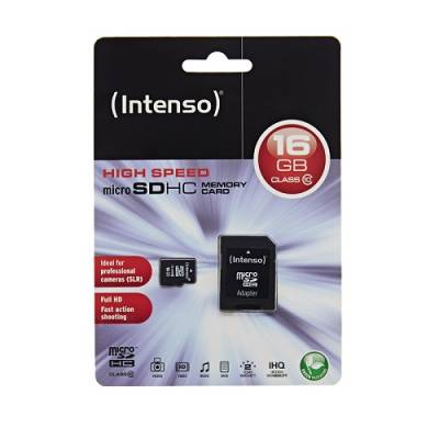 Memorijska kartica Micro Secure Digital  16GB INTENSO Class10 SDHC + Adapter