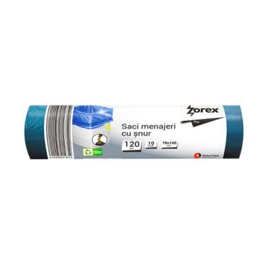 Vreća za smeće 120L 70x100cm 10/1 LDPE plave s vezicom