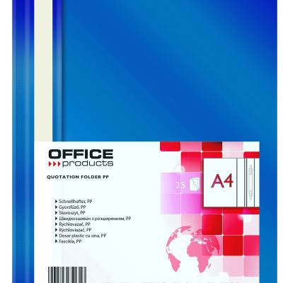 Fascikl euromehanika  A4 Office products 1/1 tamno plavi