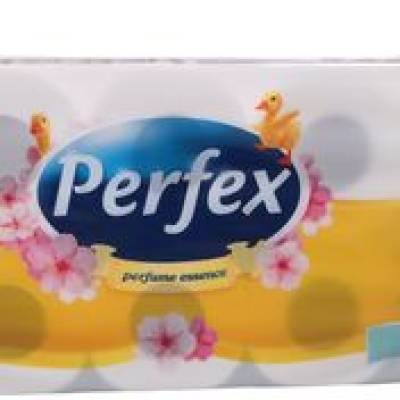 Papir toaletni u roli 3-slojni 10/1 bijeli miris breskve Perfex
