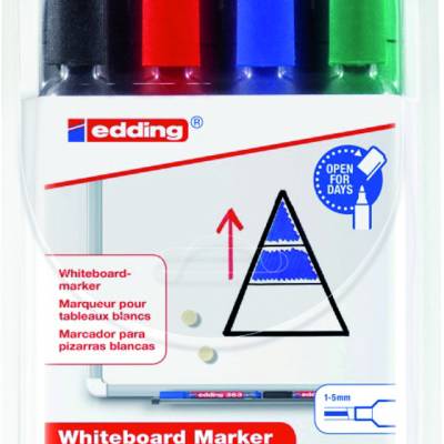 Marker za bijelu ploču 1-5mm Edding 363 klinasti vrh 4/1