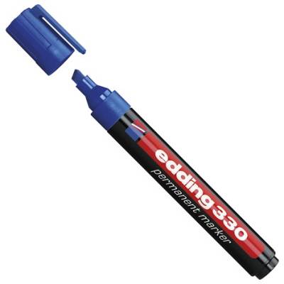 Marker permanentni 1-5mm Edding 330 klinasti vrh plavi