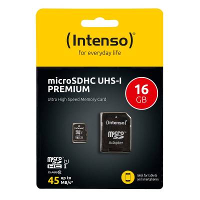 Memorijska kartica Micro Secure Digital  16GB INTENSO UHS-I SDHC + Adapter