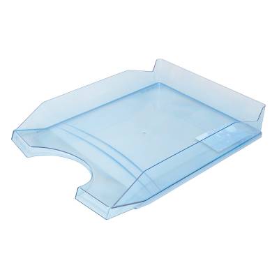 Ladica za spise pvc 346x254x60mm Office products prozirno plava