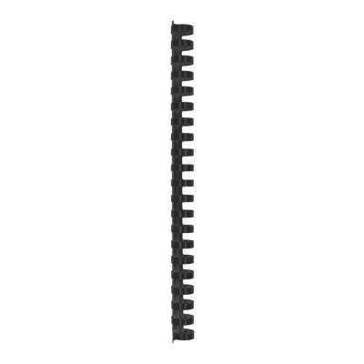 Spirala plastična za uvez do 150 listova 19mm 100/1 okrugla crna
