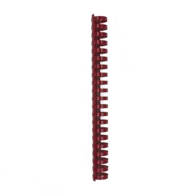 Spirala plastična za uvez do 245 listova 28mm 50/1 okrugla crvena