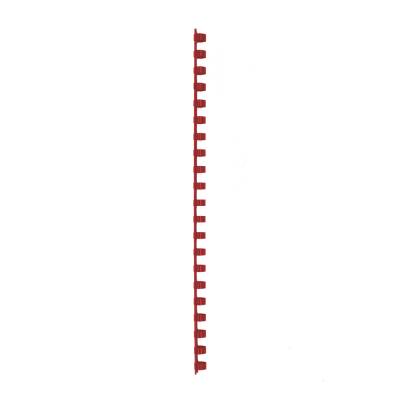 Spirala plastična za uvez do  55 listova 10mm 100/1 okrugla crvena