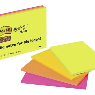 Blok samoljepljivi 152x101mm 180 listova Post-it 3M 6445 Super Sticky