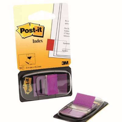 Zastavica 25,4x43,2mm 50 listova film poluprozirni Post-it 3M 680-8 ljubičasta