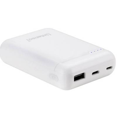 Power Bank 10000mAh INTENSO XS10000 - Micro USB + USB-C - White