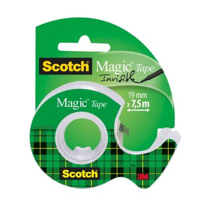 Selotejp uredski 19/7,5 nevidljivi Scotch 3M Magic na stalku