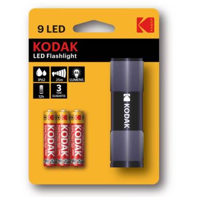 Svjetiljka Kodak 9 LED Flashlight crna