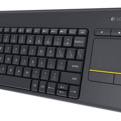 Tipkovnica LOGITECH K400+ Wireless Touch - Black