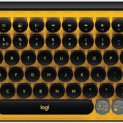 Tipkovnica LOGITECH POP Keys Mechanical w/ emoji key - Blast Yellow