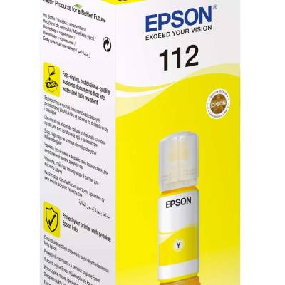 Tinta EPSON EcoTank 112 Yellow original