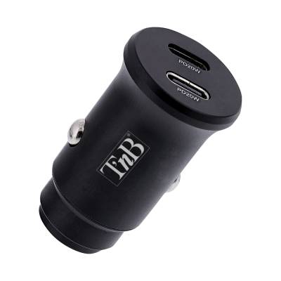 Adapter za napajanje T'nB 12V=>USB - auto punjač 2xUSB Type-C 40W