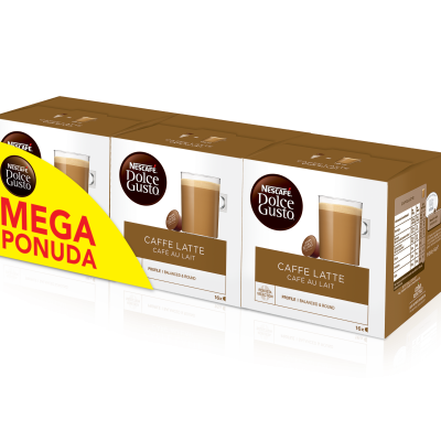 NESCAFE Dolce Gusto Cafe Au Lait 3x160g (48 kapsula) MEGAPACK