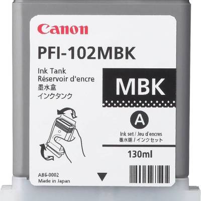 Tinta CANON PFI-102MBK Mat Black original