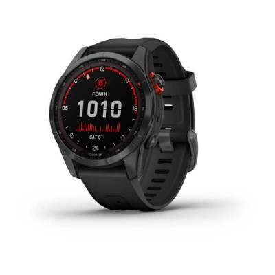 Smart watch GARMIN Fenix 7S SOLAR Tamnosivi s crnim remenom - 010-02539-13