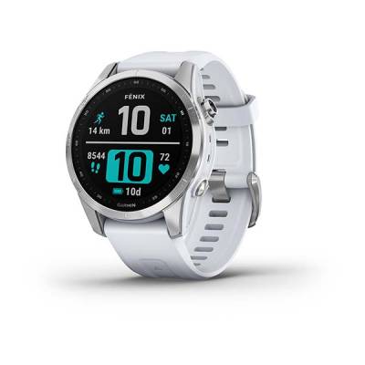 Smart watch GARMIN Fenix 7S Srebrni s remenom boje bijelog kamena - 010-02539-03