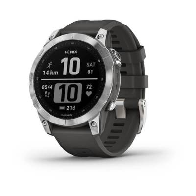 Smart watch GARMIN Fenix 7 Srebrni s grafitno sivim remenom - 010-02540-01