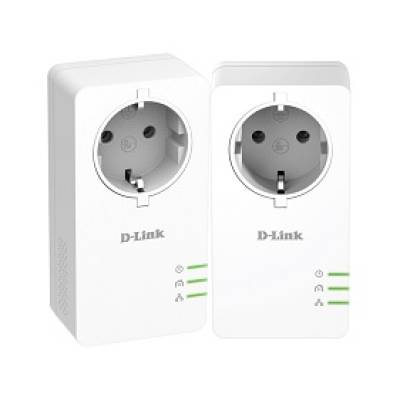 Mrežni adapter D-LINK Powerline DHP-P601 AV 2/1 Gigabit Passthrough Kit Šuko