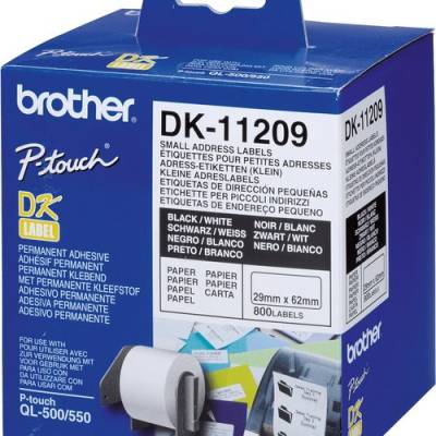 Ribbon BROTHER DK11209 male adresne naljepnice 29x62mm 800 kom