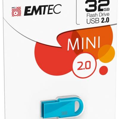 USB 2.0 Flash drive  32GB EMTEC D250 Mini Blue