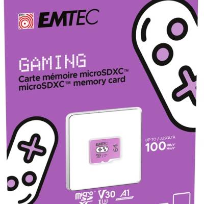 Memorijska kartica Micro Secure Digital  64GB EMTEC UHS-I U3 V30 Gaming Purple