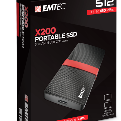 SSD eksterni 2.5"  512GB USB3.1 EMTEC X200