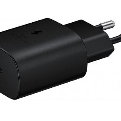 Adapter za napajanje SAMSUNG - kućni punjač USB Type-C 25W super brzi - crni