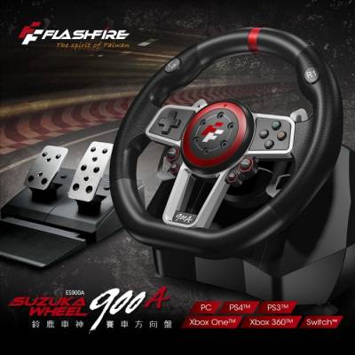 Volan FLASHFIRE SUZUKA 900A  PC/PS3/PS4/XBOX ONE 360/SWITCH 2 pedale