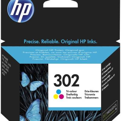 Tinta HP F6U65AE Tri-color No.302 original