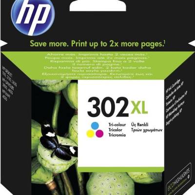 Tinta HP F6U67AE Tri-color No.302XL original