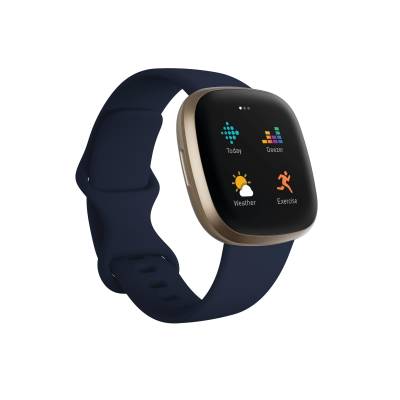 Smart watch FITBIT Versa 3, Midnight/Soft Gold - FB511GLNV