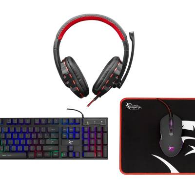 Gaming Set WHITE SHARK Comanche tipkovnica / miš / pad / headset GC-4104