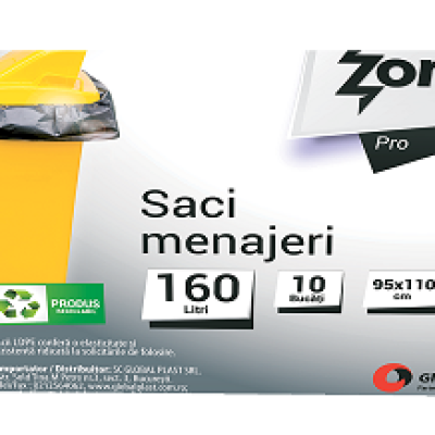 Vreća za smeće 160L 95x110cm 10/1 LDPE Zorex Pro