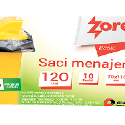 Vreća za smeće 120L 70x110cm 10/1 LDPE Zorex Basic