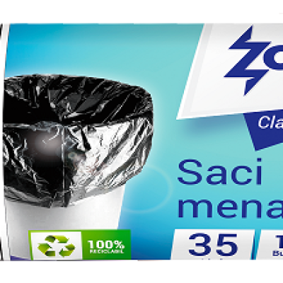 Vreća za smeće  35L 50x70cm 15/1 LDPE Zorex Clasic crna