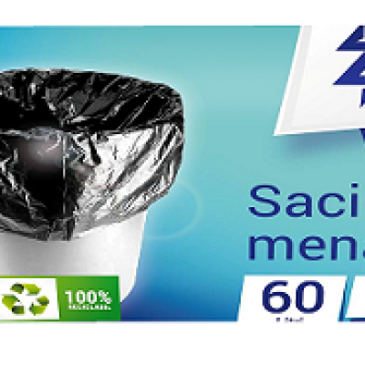 Vreća za smeće  60L 60x80cm 10/1 LDPE Zorex Clasic