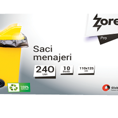 Vreća za smeće 240L 110x125cm 10/1 LDPE Zorex Pro
