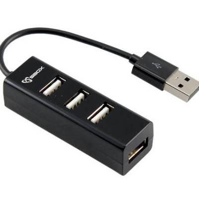 USB HUB 2.0 SBOX H-204 externi 4-portni - black