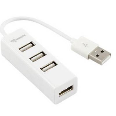 USB HUB 2.0 SBOX H-204 externi 4-portni - white