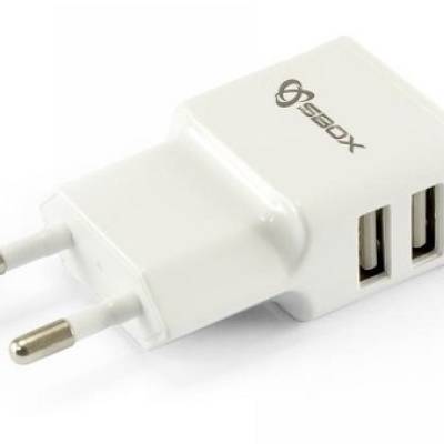 Adapter za napajanje SBOX HC-23 220V=>2x USB - kućni punjač 2,1/1A kutni