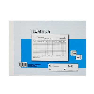 TI.I-18/ncr Izdatnica A5 1+3 s mutacijama 160 listova F