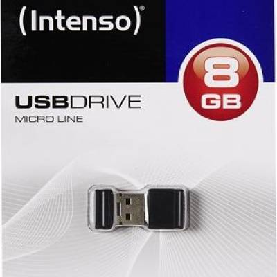 USB 2.0 Flash drive   8GB INTENSO Micro Line - crni