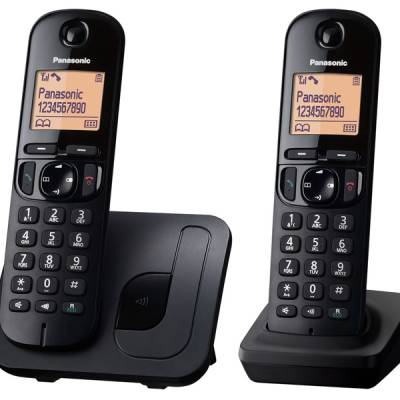 Telefon PANASONIC KX-TGC212FXB bežični - Black TwinPack