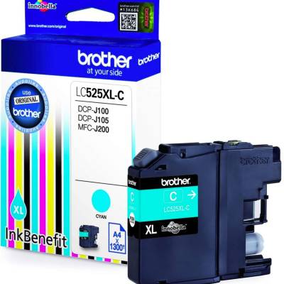 Tinta BROTHER LC-525XL Cyan original