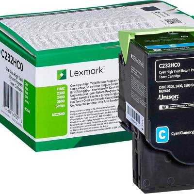 Toner LEXMARK C/MC2325/2425/2535/MC2640 C232HC0 Cyan original